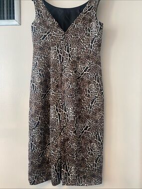 Bailey Leopard Print Women's Dress - Brown/Black  6